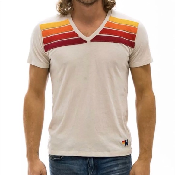 Aviator Nation Tops - Aviator Nation stripe V-Neck T-shirt!